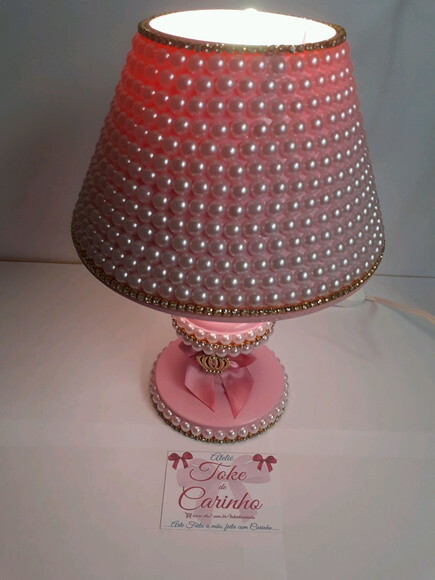 Abajur de bebê Pérolas Luxo.