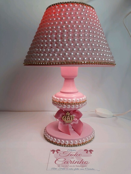 Abajur de bebê Pérolas Luxo.