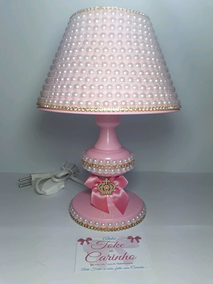 Abajur de bebê Pérolas Luxo.