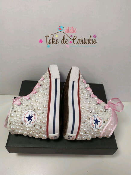 All Star Cano Alto Infantil Personalizado. Tamanho 18 ao 25.