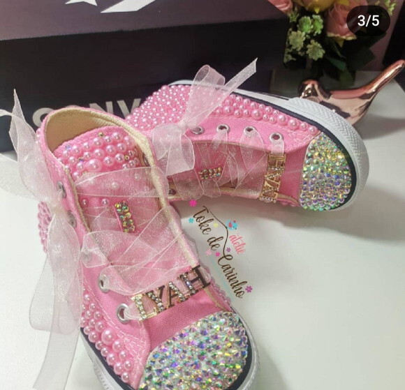 All Star Cano Alto Infantil Personalizado. Tamanho 26 ao 32