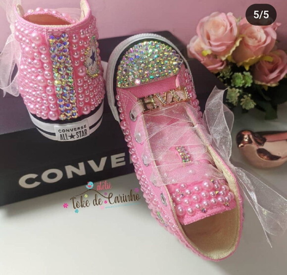 All Star Cano Alto Infantil Personalizado. Tamanho 26 ao 32