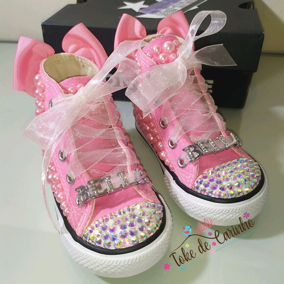 All Star Cano Alto Infantil Personalizado. Tamanho 26 ao 33.
