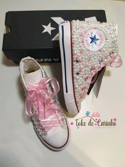 All Star Cano Alto Infantil Personalizado. Tamanho 26 ao 33.