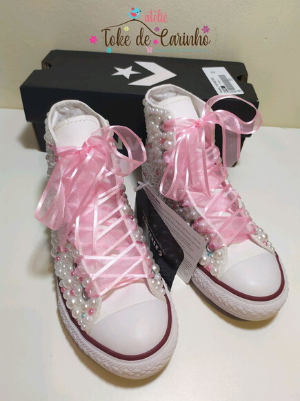 All Star Cano Alto Infantil Personalizado. Tamanho 26 ao 33.