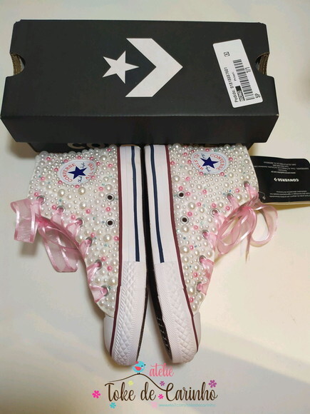 All Star Cano Alto Infantil Personalizado. Tamanho 26 ao 33.