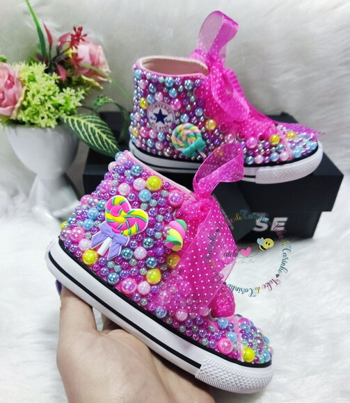 All Star Cano Alto Personalizado lollipop. Tam 26 ao 32.