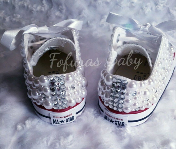 All Star Infantil Luxo Pérolas e Cristais.tamanho 26 ao 32