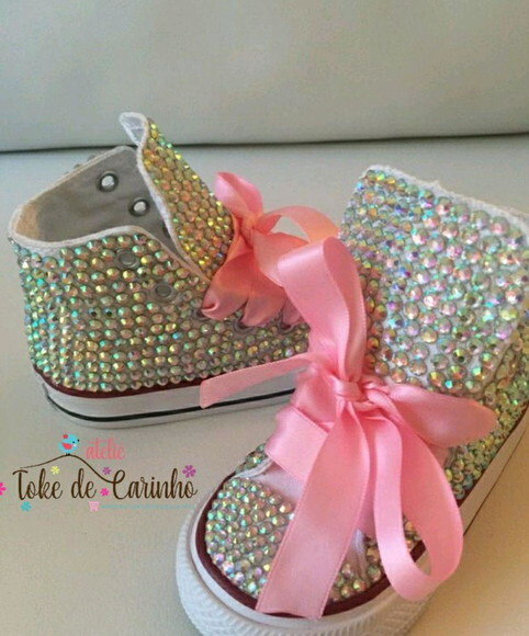 All Star Infantil Personalizado em Cristais.tamanho 18 ao 25