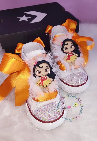 All Star Personalizado moana. Tamanho 18 ao 25.