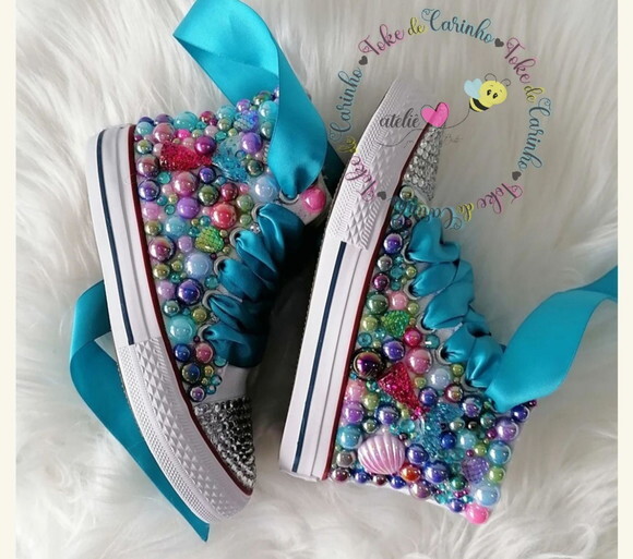 All Star Personalizado sereia. Tam 18 ao 25