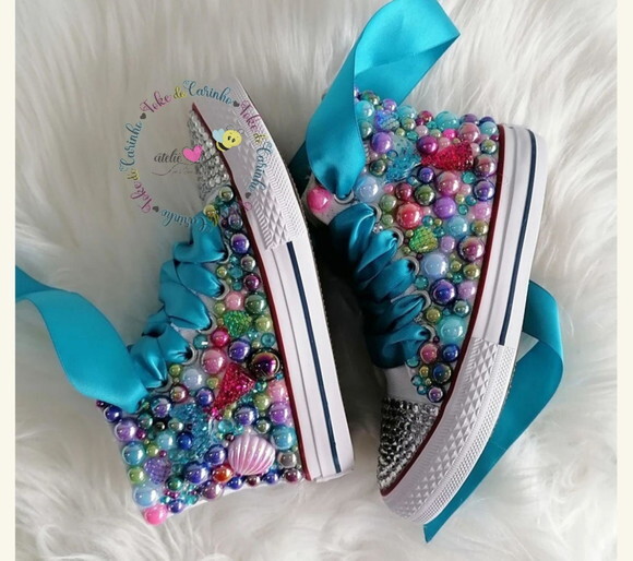 All Star Personalizado sereia. Tam 18 ao 25