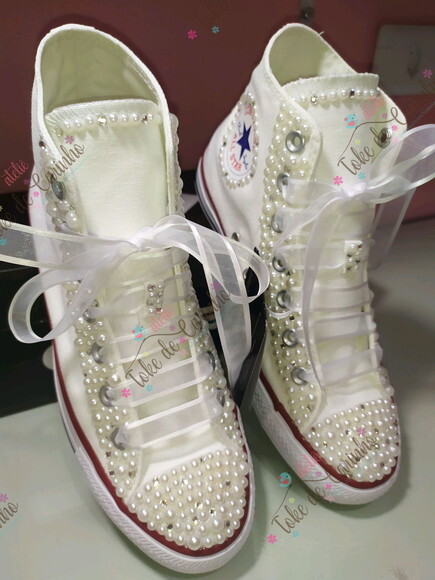 All Star Personalizado em Pérolas e Cristais. 34 ao 40.