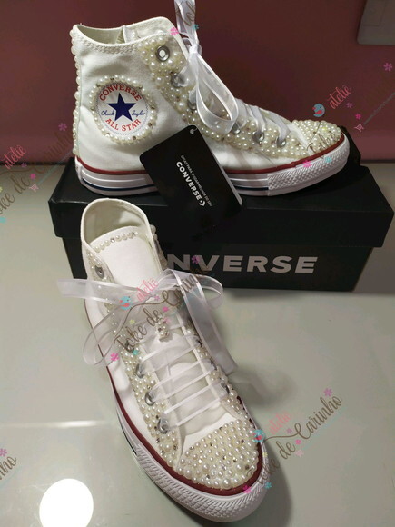 All Star Personalizado em Pérolas e Cristais. 34 ao 40.