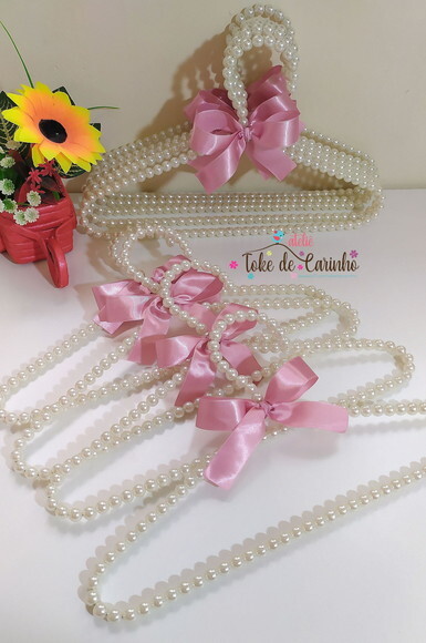 Cabide Infantil Pérolas Luxo.