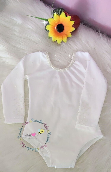 Collant Ballet Branco. Tamanho 1 ao 6.