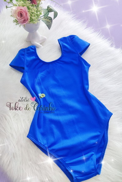 Collant Ballet Azul Bic/royal. Tamanho 1 ao 14.