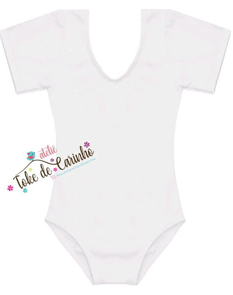 Collant Ballet Branco. Tamanho 1 ao 14.