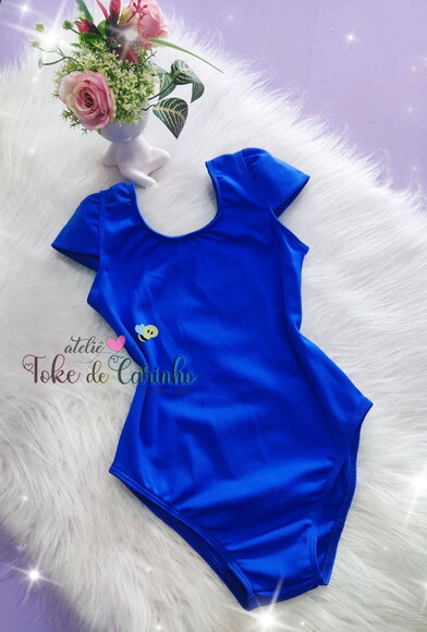 Collant Ballet Azul Bic/royal. Tamanho 1 ao 14.