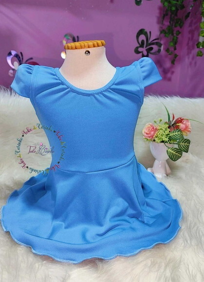 Collant Ballet com Saia Acoplada manga Princesa.