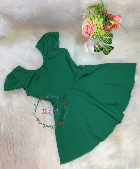 Collant Ballet Saia Acoplada manga Princesa. Cor Verde