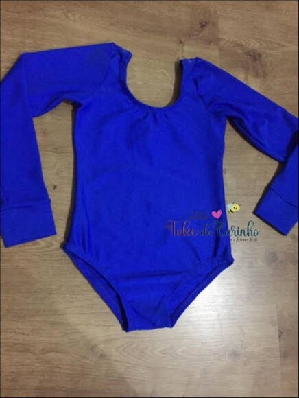Collant/body Bailarina Manga Longa. Tamanho 1 ao 14.