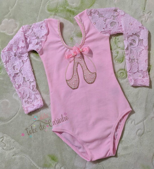 Collant/body Bailarina. Tamanho 1 ao 6.