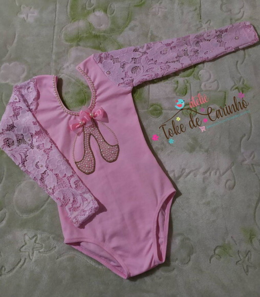 Collant/body Bailarina. Tamanho 1 ao 6.
