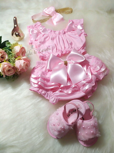 Conjunto Ensaio Bebê bailarina