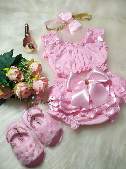 Conjunto Ensaio Bebê bailarina