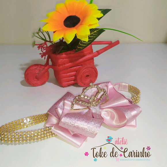 Faixinha Coroa Princesa.