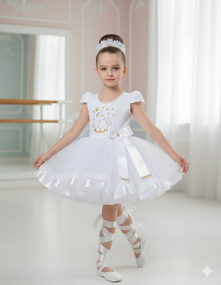 Fantasia bailarina Cisne Branco. Tamanho 4 ou 6