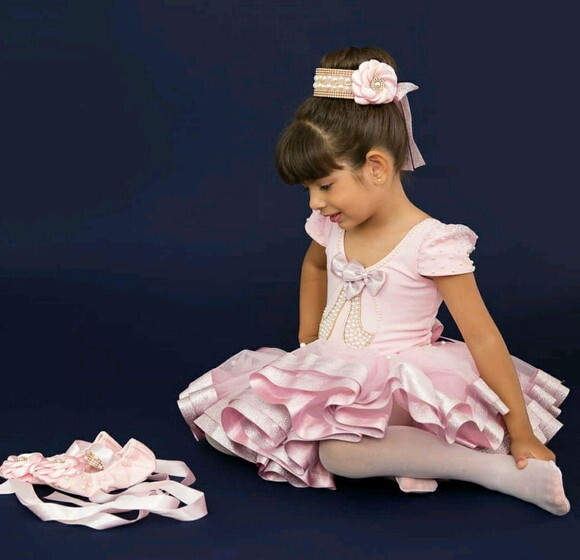 Fantasia bailarina Luxo Completa. Tamanho 8 ou 10 Anos.