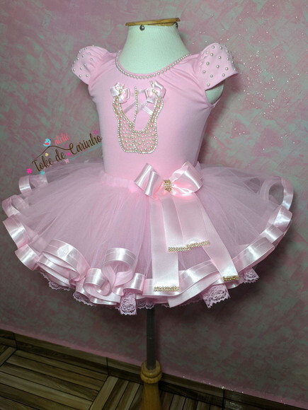 Fantasia bailarina Completa. Tamanho 1 ou 2 Anos .