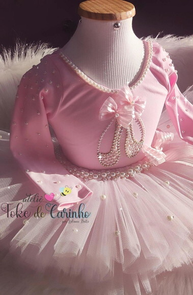 Fantasia bailarina Tamanho 1 ou 2 Anos .