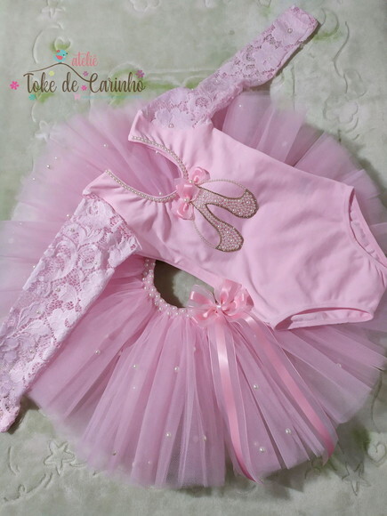 Fantasia bailarina. Tamanho 1 ou 2 Anos