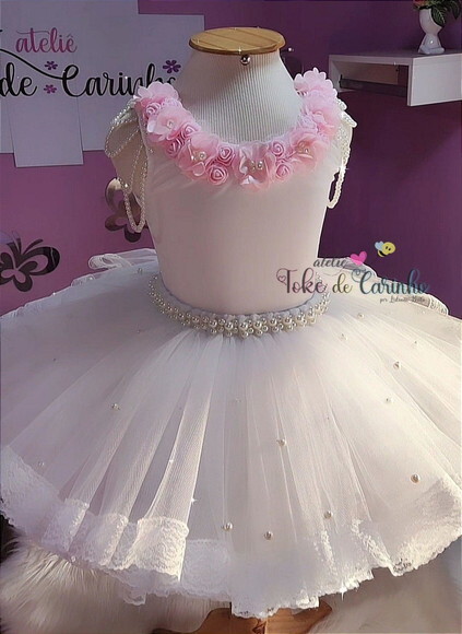 Fantasia Bailarina + Sapatilha. Tamanho 1 ou 2 Anos.