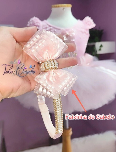 Fantasia Bailarina Completa 5 Peças. Tamanho 1 ou 2 Anos.