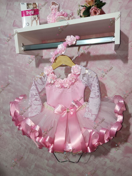 Fantasia Bailarina Completa 5 Peças. Tamanho 1 ou 2 Anos.
