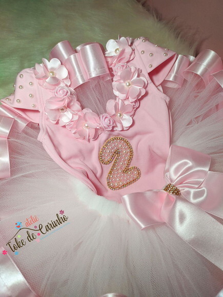 Fantasia Bailarina. Tamanho 1 ou 2 anos