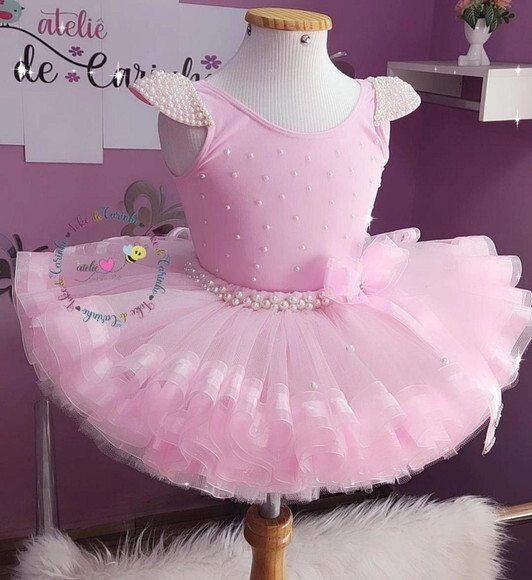 Fantasia Bailarina. Tamanho 1 ou 2 Anos.