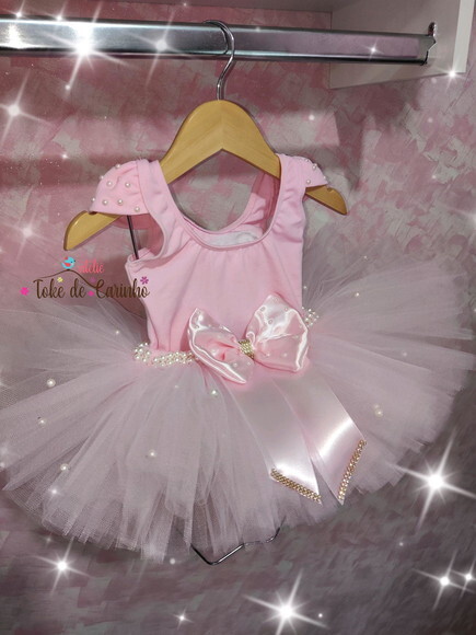 Fantasia Bailarina. Tamanho 1 ou 2 Anos.