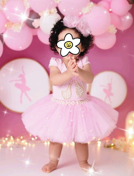 Fantasia Bailarina. Tamanho 1 ou 2 Anos.