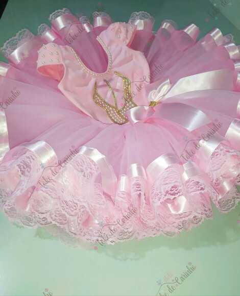 Fantasia Bailarina. Tamanho 1 ou 2 Anos.