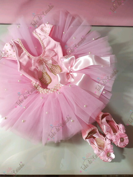 Fantasia Infantil bailarina. Tamanho 4 ou 6