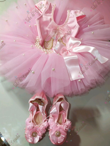 Fantasia Infantil bailarina. Tamanho 4 ou 6