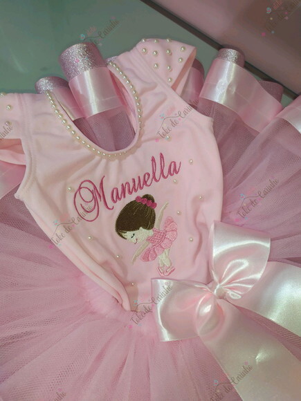 Fantasia Infantil bailarina. Tamanho 4 ou 6..