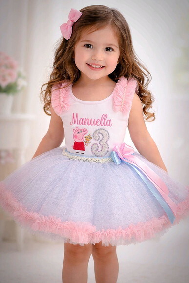 Fantasia Infantil Peppa Pig. Tamanho 1 ou 2 Anos.