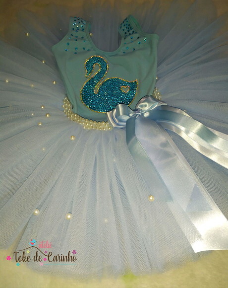 Fantasia Infantil Ballet Tema  Cisne. Tamanho 4 ou 6. .