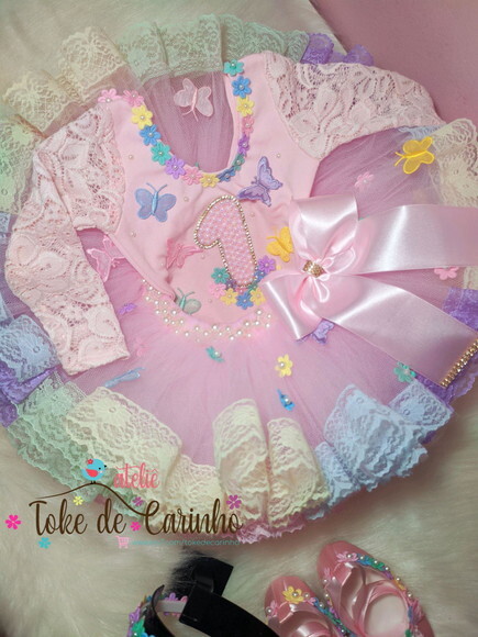 Fantasia Jardim Encantado. Tamanho 1 ano.